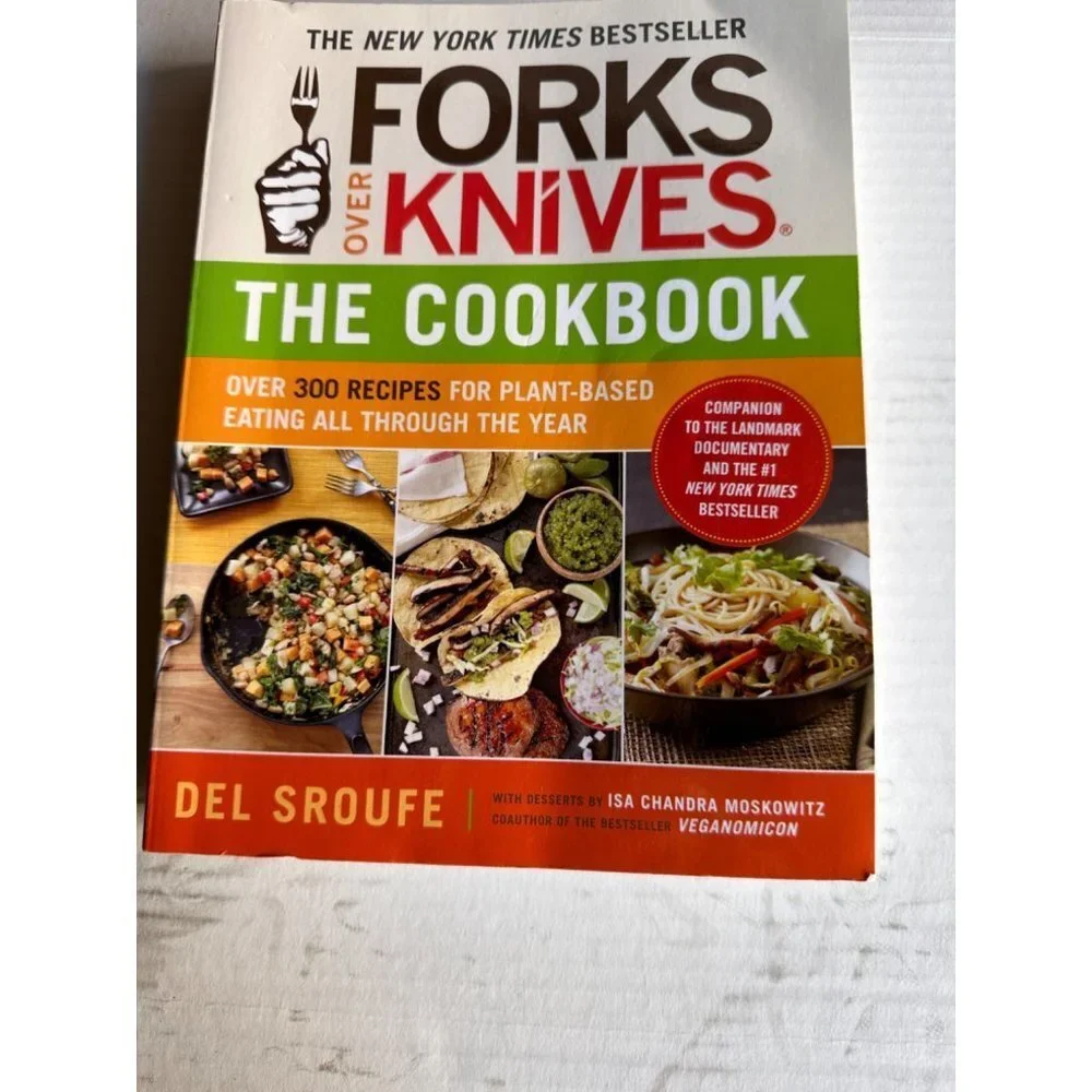 Forks Over Knives BestSeller Cookbook Plant Base. Book Kindly Used Good conditio